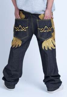 NWT Crown Holder Mens Hip Hop Jeans W32 40 (ch08)  