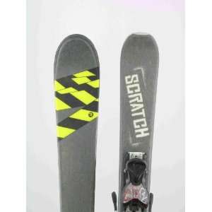 Used Rossignol Scratch Twin Tip Jr. Kids Skis with Binding 118cm A 