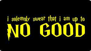 solemnly swear i am up to no good★★ HARRY POTTER Movie Womens 