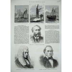  1873 James Solicitor Hammond Harley Halifax Boat Ship 