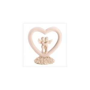   Heavenly Romance Figure Cherub Angels Heart Figurine