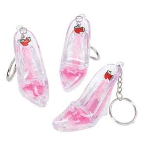  Pink High Heel Shoe Lip Gloss Keychain (1 count) Kitchen 