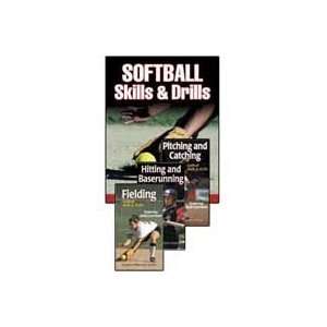  Softball Skills and Drills Book and DVDS Sports 
