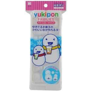 Cute Snowman and Snowball Ice Cube Maker Tray with Cover  