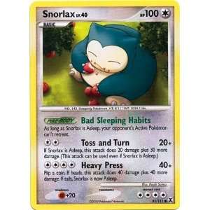   Rising Rivals Single Card Snorlax #81 Common [Toy] Toys & Games