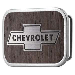   Authentic, Offcially Licensed Chevy Chevrolet Wood Framed Belt Buckle