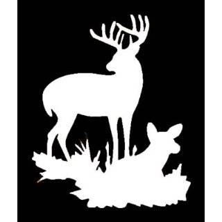   DEER SILHOUETTE Vinyl Sticker/Decal (Hunting,Deer): Everything Else