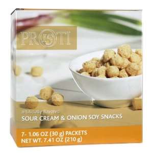 com Proti Soy Snax Seasoned (7 Servings)  Sour Cream & Onion Soy Snax 