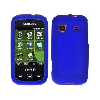 Blue Rubberized Hard Plastic Case for Samsung M380 Trender by Samsung