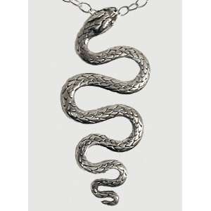  An Awesome Sterling Silver Snake Pendant/Necklace: Jewelry