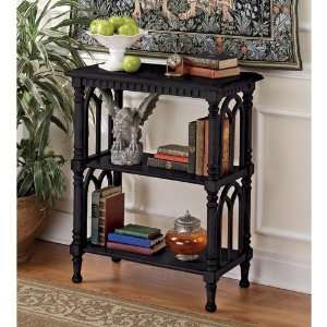    Classic Gothic Library Wall Shelf Book Case