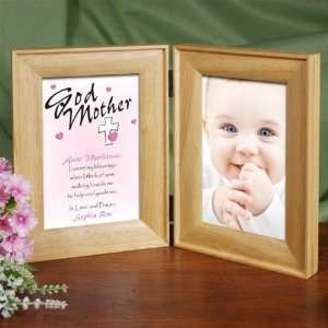    GODPARENT PICTURE PHOTO FRAME BIFOLD PERSONALIZED FREE Baby