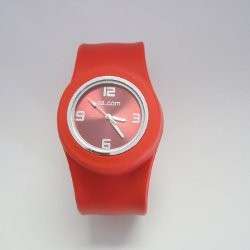 Jelly Silicone Sport Slap Style Snap Wrist Watch  