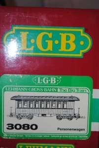 LGB Denver & Rio Grande West G Scale # 3080 PERSONENWAGEN W/ lighted 