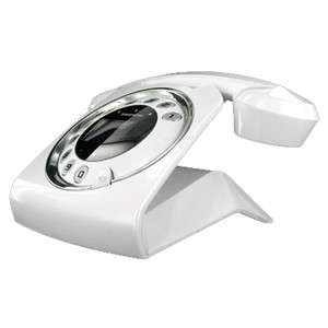 SAGEMCOM SIXTY DIGITAL CORDLESS TELEPHONE RETRO DESIGN IN WHITE  