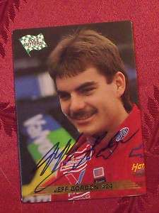 Jeff Gordon autograph 1993 NASCAR Card #205 POLE SITTERS  