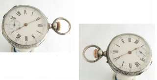Mint Silver & Niello LeRoy Demi Chronometre Watch 1865  
