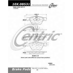   104.08531 104 Series Semi Metallic Standard Brake Pad Automotive