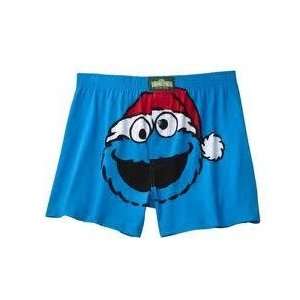Mens Sleep Short Boxer size L in decorative can   Cookie Monster with 
