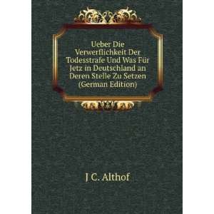   Stelle Zu Setzen (German Edition) (9785874470043) J C. Althof Books