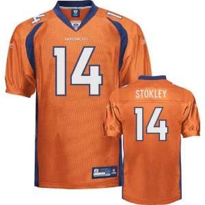  Brandon Stokely Jersey: Reebok Authentic Orange #14 Denver 