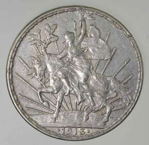 Mexico Silver 1 Peso 1913 Very Nice Grade  