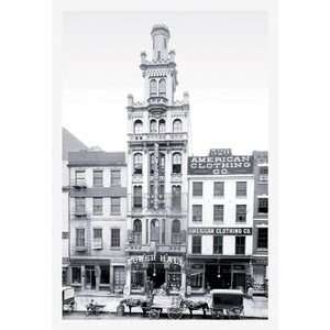 Tower Hall, Philadelphia, PA   12x18 Framed Print in Gold Frame (17x23 
