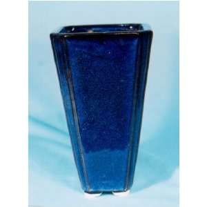  Cobalt blue planter / vase   ceramic 7.5H: Home & Kitchen