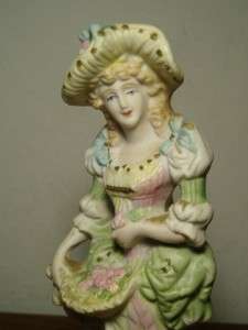 Vintage L & M Inc. Victorian Lady Figurine, Very PRETTY  