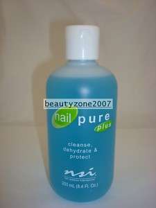 nsi Cleanse & dehydrate Nailpure Plus 250ml, 8.4fl oz 840724041169 