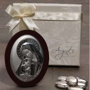  Baby Keepsake Made In Italy Silver Madonna and Child (Set of 6) Baby