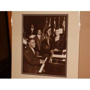   Matted Print/picture. Billie Holiday and Art Tatum 