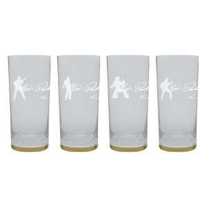    Elvis Frosted Silhouette High Ball Glasses