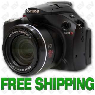 Canon PowerShot SX30 IS Digital Camera (Black) 845251019551  