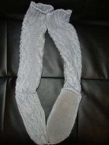 Victorias Secret Mukluks Knit Gray Slipper Socks Shoes  