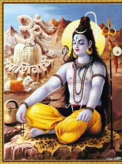 LORD SHIVA SHIV IN DHYAN MUDRA POSTER  9 x 11  391  
