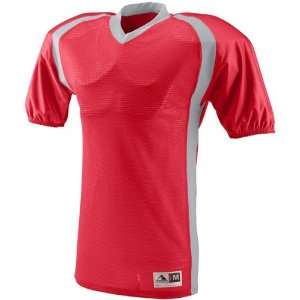  Augusta Sportswear Blitz Custom Football Jersey RED/SILVER 
