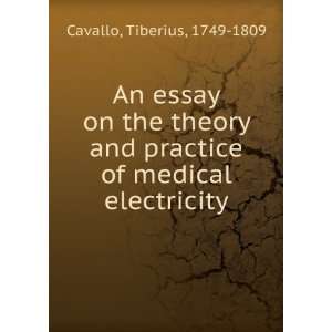   practice of medical electricity Tiberius, 1749 1809 Cavallo Books