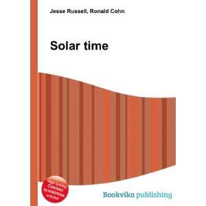 Solar time Ronald Cohn Jesse Russell  Books