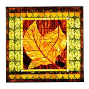  58.1W X 56.6H Harvest Festival Stained Glass Window 