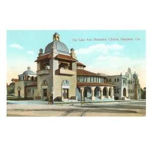 Methodist Church, Pasadena, Los Angeles, California Premium Giclee 