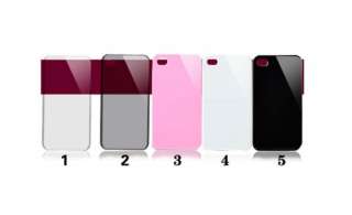 New Clear White Black Pink Color DIY Mobile Iphone 4 4S Shell Case 