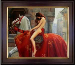 Framed Hand Painted Oil Painting Repro John Collier Lady Godiva  