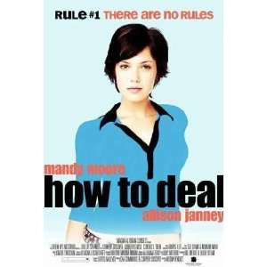  Mandy Moore original 2 sided movie poster HOW TO DEAL 