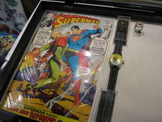   WILL HAVE THE HISTORY OF SUPERMAN AND THE COMIC BOOK AND RING