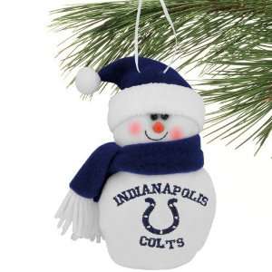  Indianapolis Colts 6 Plush Snowman Ornament Sports 