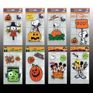  Club Pack Of 60 Halloween Window Cling Art: Home & Kitchen