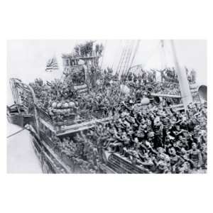  World War One Troop Ship 16X24 Giclee Paper: Home 