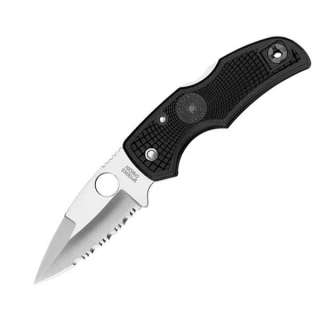 Spyderco C41PSBK Knife Native, FRN Handle, Serrated  