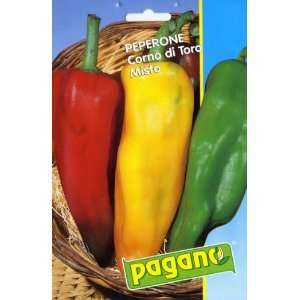  Pagano 1415 Pepper (Peperone) Corno Di Toro Mix Seed 